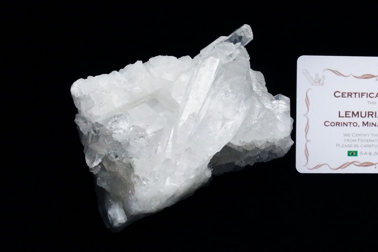 レムリアンシード 水晶 クラスター ミナスジェライス州コリント産  ※証明書付き[T143-2485] 1枚目