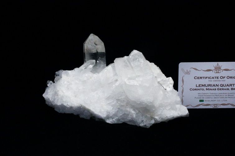 レムリアンシード 水晶 クラスター ミナスジェライス州コリント産  ※証明書付き[T143-2487] 1枚目