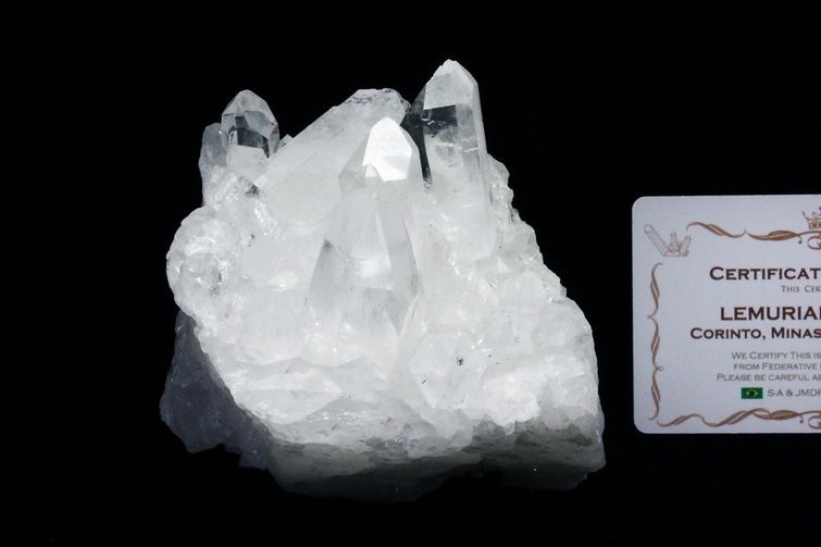 マダガスカル産　レムリアンクラスター　水晶クラスター 虹入り水晶クラスター ミナスジェライス州コリント産 ※証明書付き