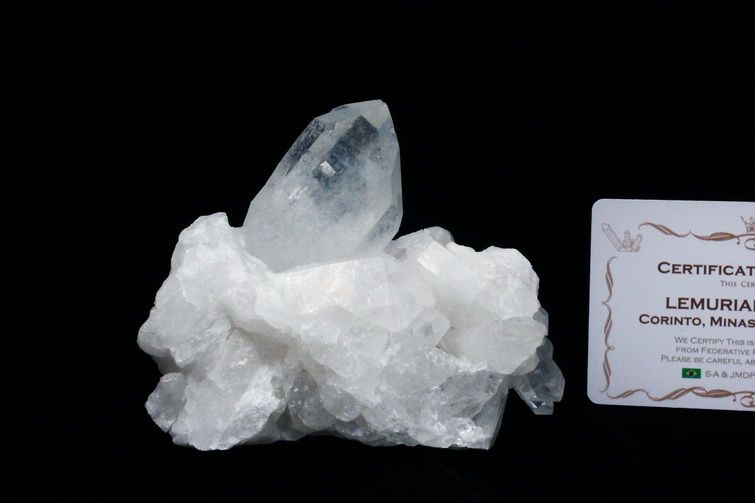 レムリアンシード 水晶 クラスター ミナスジェライス州コリント産  ※証明書付き[T143-2489] 1枚目