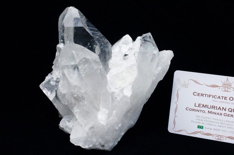 レムリアンシード 水晶 クラスター ミナスジェライス州コリント産  ※証明書付き[T143-2492] 1枚目