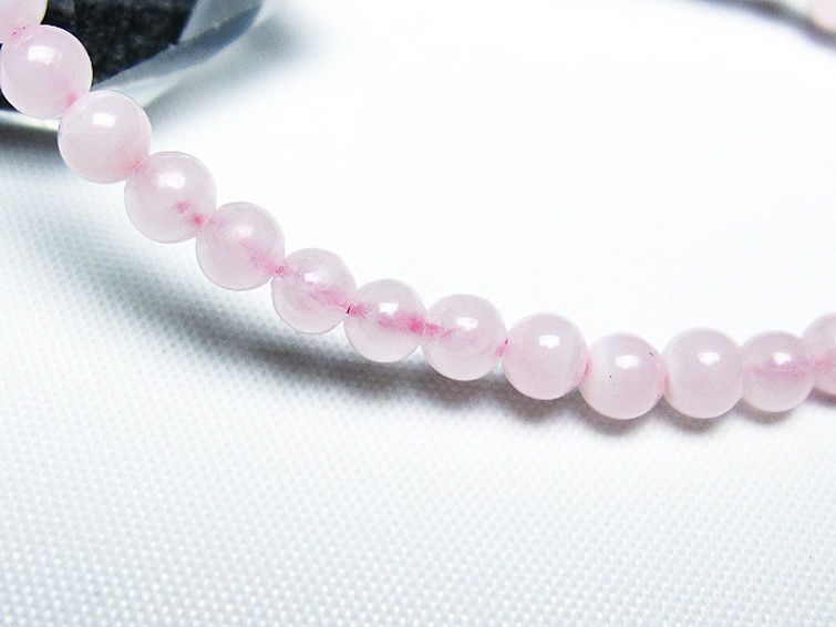 ピンクカルサイト ブレスレット 4mm [t144-8265] 3枚目