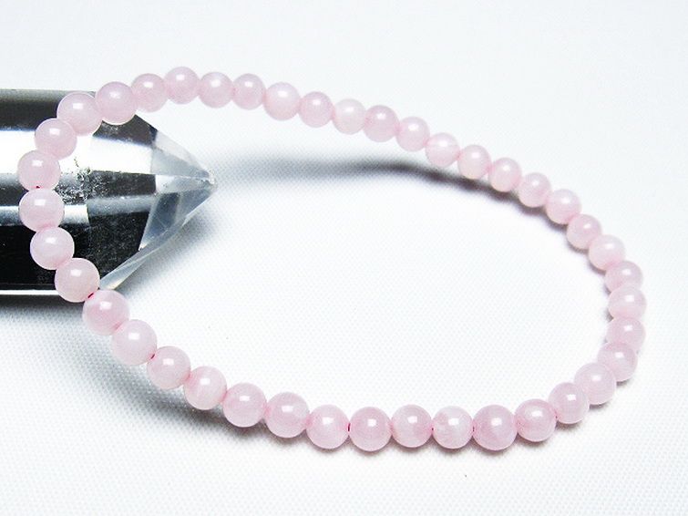 ピンクカルサイト ブレスレット 4mm [t144-8274] 1枚目
