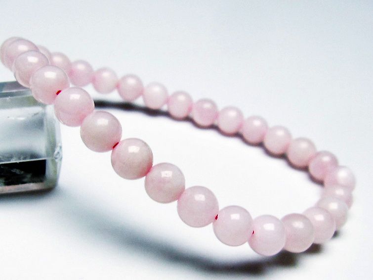 ピンクカルサイト ブレスレット 6mm [T144-8421] 1枚目