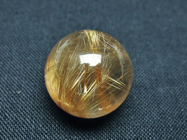 ゴールドタイチンルチル入り 水晶 丸玉 16mm [t145-2256] 3枚目