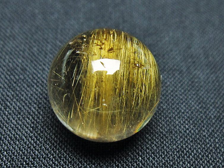 ゴールドタイチンルチル入り 水晶 丸玉 16mm [t145-2294] 2枚目
