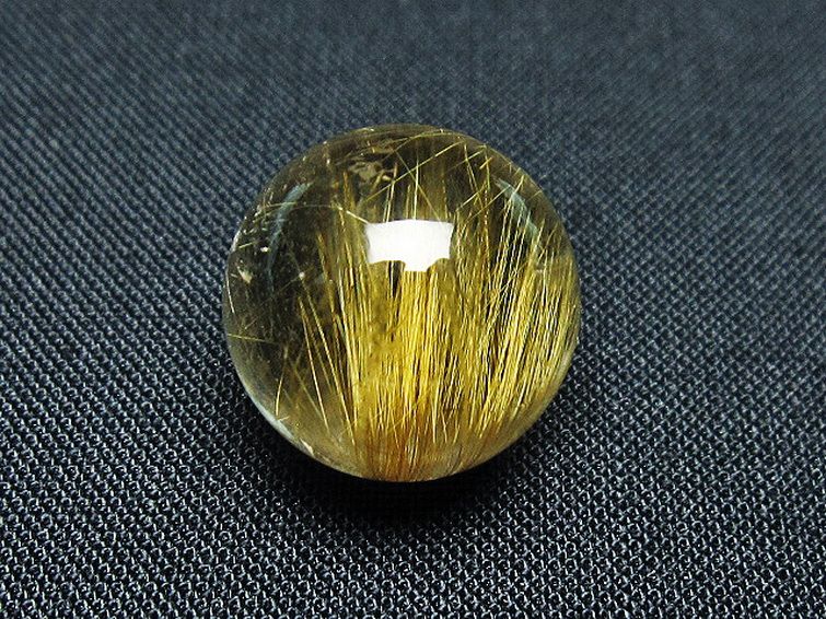 ゴールドタイチンルチル入り 水晶 丸玉 16mm [t145-2294] 3枚目