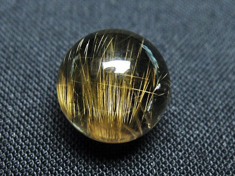 ゴールドタイチンルチル入り 水晶 丸玉 11mm [t145-2325] 2枚目