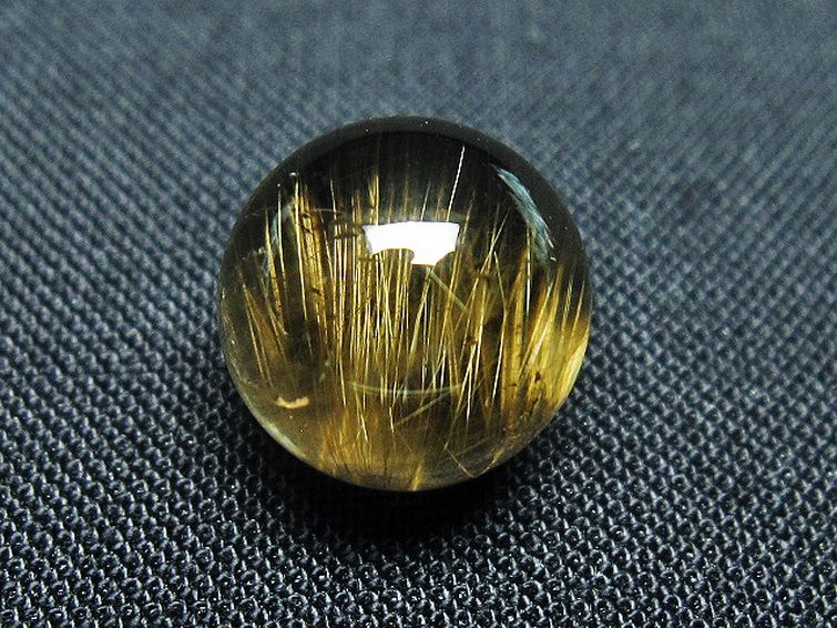ゴールドタイチンルチル入り 水晶 丸玉 11mm [t145-2325] 3枚目