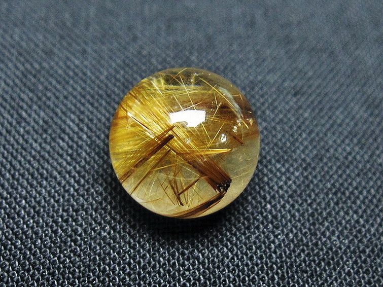 ゴールドタイチンルチル入り 水晶 丸玉 11mm [t145-2338] 3枚目