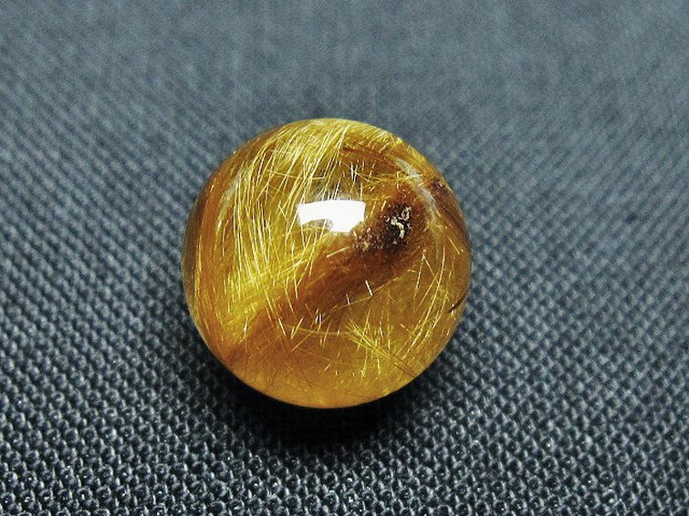 ゴールドタイチンルチル入り 水晶 丸玉 11mm [t145-2340] 3枚目