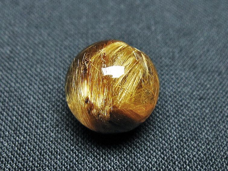 ゴールドタイチンルチル入り 水晶 丸玉 13mm [t145-2352] 3枚目