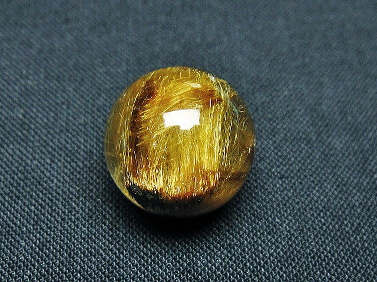 ゴールドタイチンルチル入り 水晶 丸玉 16mm [t145-2364]