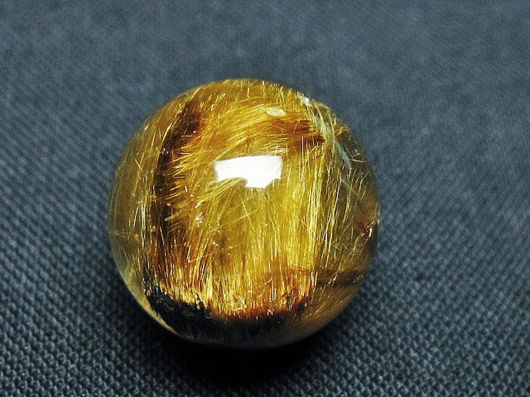 ゴールドタイチンルチル入り 水晶 丸玉 16mm [t145-2364] 2枚目