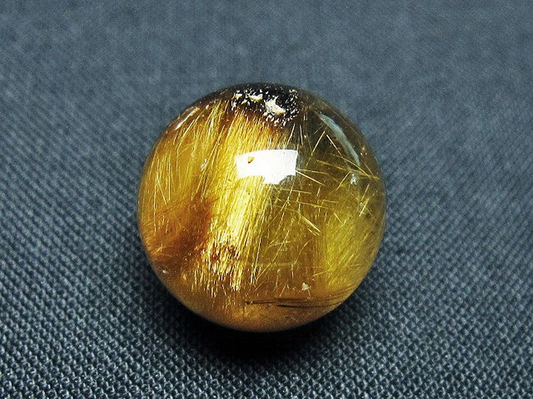 ゴールドタイチンルチル入り 水晶 丸玉 16mm [t145-2364] 3枚目