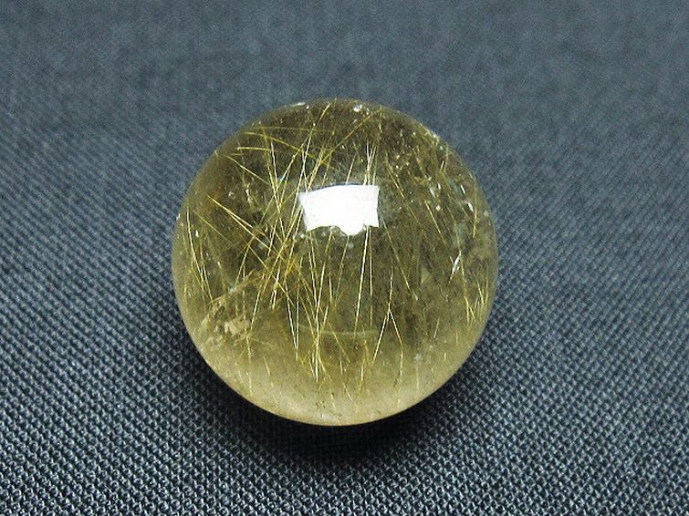 ゴールドタイチンルチル入り 水晶 丸玉 20mm [t145-2381] 1枚目