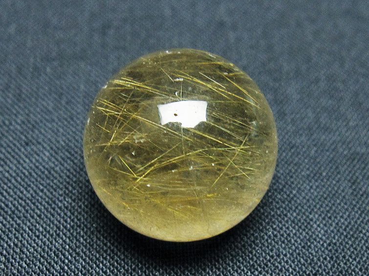 ゴールドタイチンルチル入り 水晶 丸玉 20mm [t145-2381] 2枚目