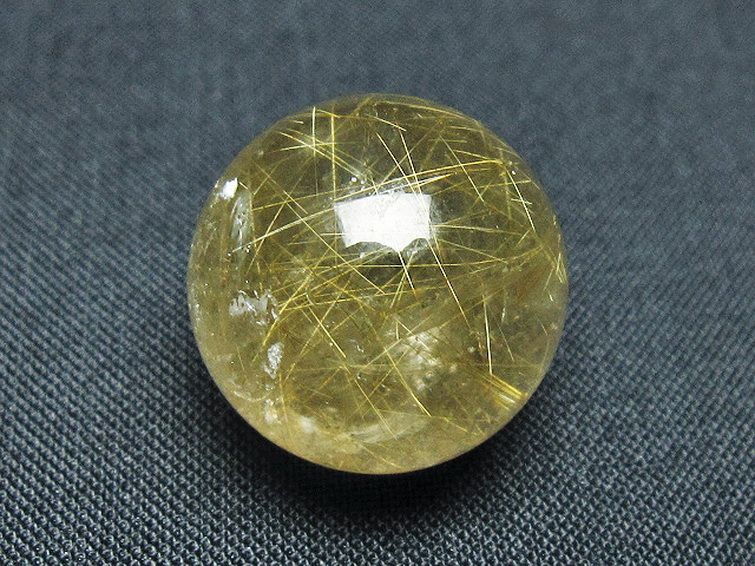 ゴールドタイチンルチル入り 水晶 丸玉 20mm [t145-2384] 3枚目