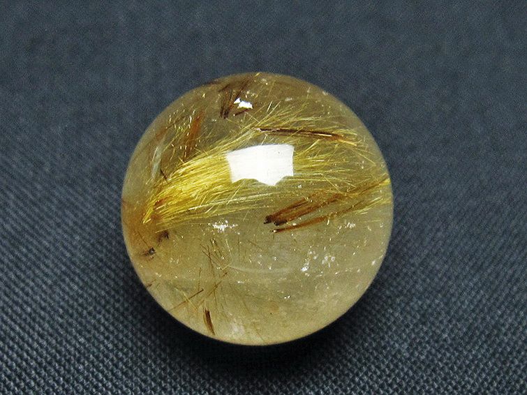 ゴールドタイチンルチル入り 水晶 丸玉 20mm [t145-2389] 3枚目