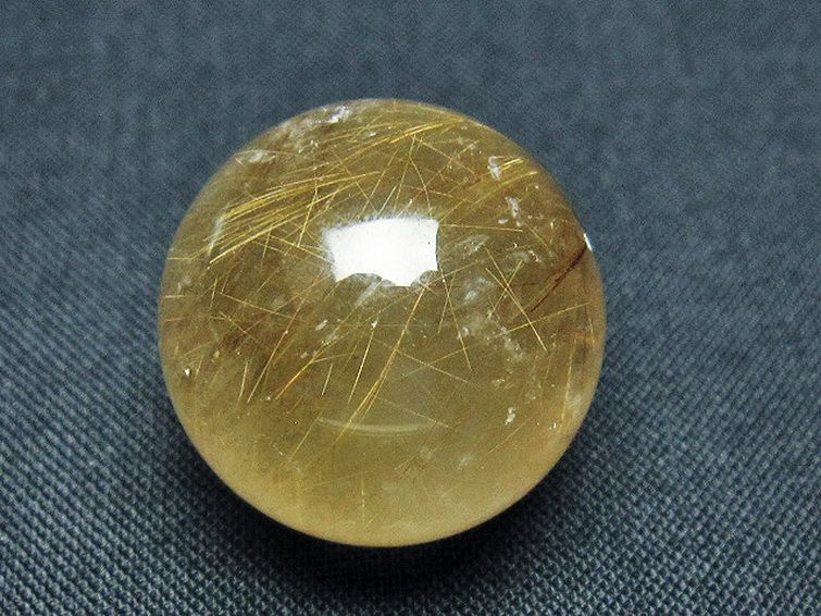 ゴールドタイチンルチル入り 水晶 丸玉 22mm [t145-2391] 3枚目