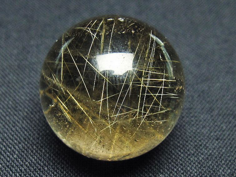 ルチルクォーツ 丸玉 ゴールドタイチンルチル水晶 22mm t145-2411の