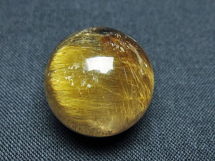 ゴールドタイチンルチル入り 水晶 丸玉 20mm [t145-2524] 3枚目