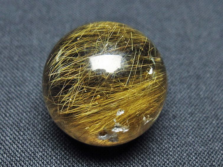 ゴールドタイチンルチル入り 水晶 丸玉 20mm [t145-2526] 2枚目