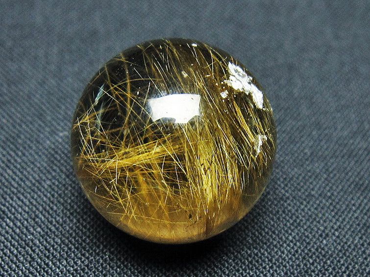 ゴールドタイチンルチル入り 水晶 丸玉 20mm [t145-2526] 3枚目