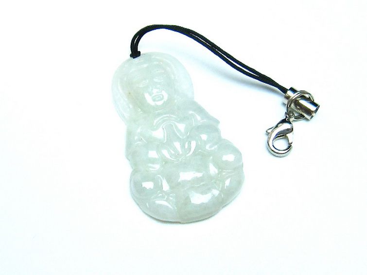 糸魚川翡翠観音 ペンダント [t146-3599] 1枚目