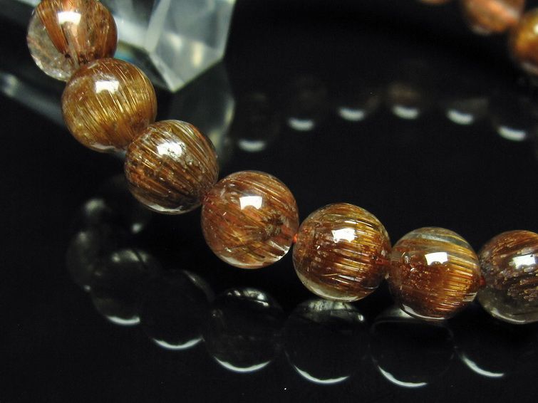 ファイナルグレード金針ルチル水晶 ブレスレット 9mm [T15-10144] 3枚目