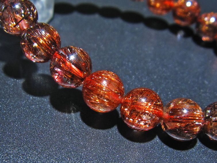 ファイナルグレード金針ルチル水晶 ブレスレット 8mm [t15-10198] 3枚目