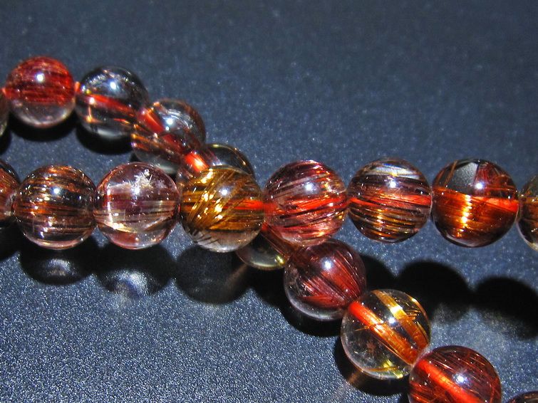 ファイナルグレード金針ルチル水晶 ブレスレット 9mm [T15-10199] 2枚目