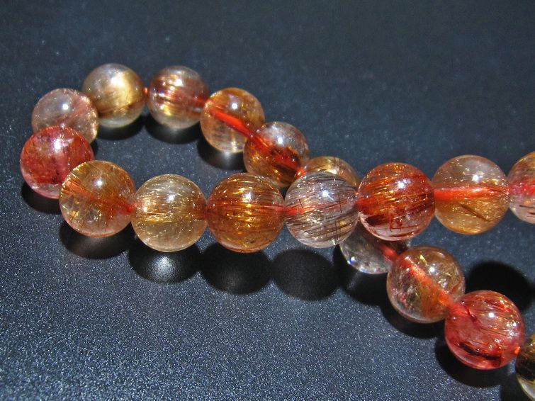 ファイナルグレード金針ルチル水晶 ブレスレット 9mm [t15-10236] 1枚目