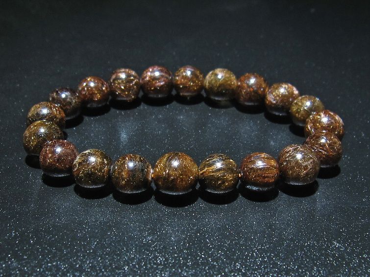 金針ルチル水晶 ブレスレット 11mm [t15-10245] 1枚目