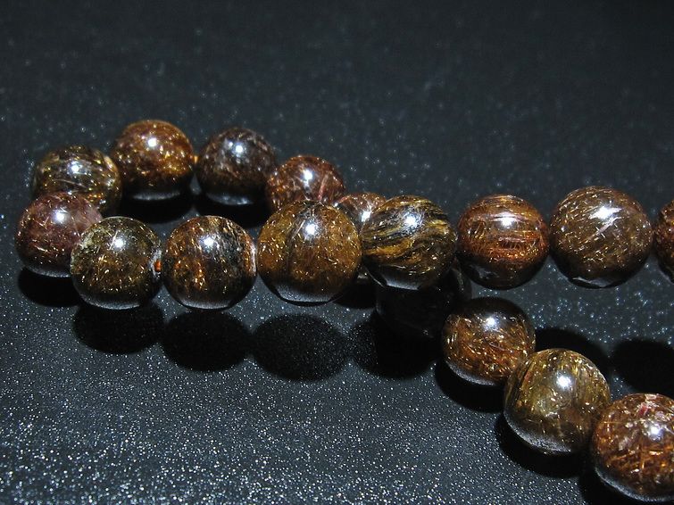 金針ルチル水晶 ブレスレット 11mm [t15-10245] 2枚目