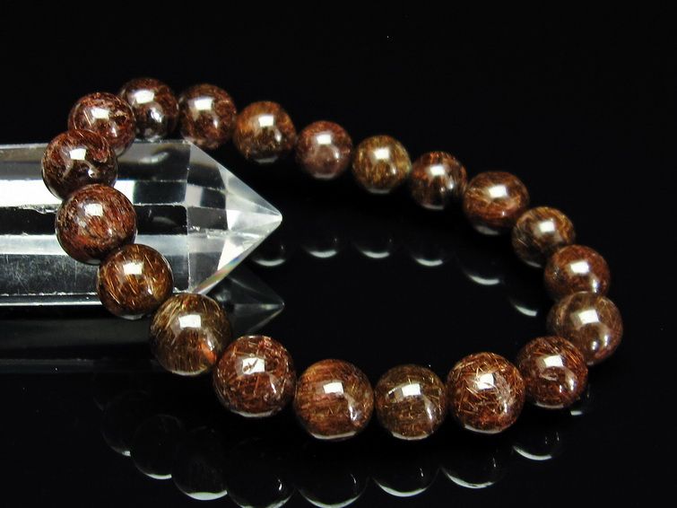 金針ルチル水晶 ブレスレット 11mm [t15-10245] 3枚目