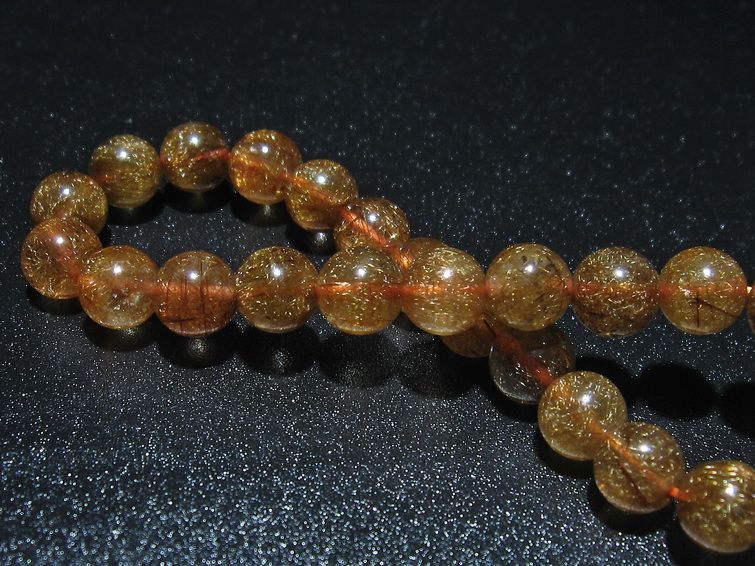 金針ルチル水晶 ブレスレット 8mm [t15-10259] 2枚目