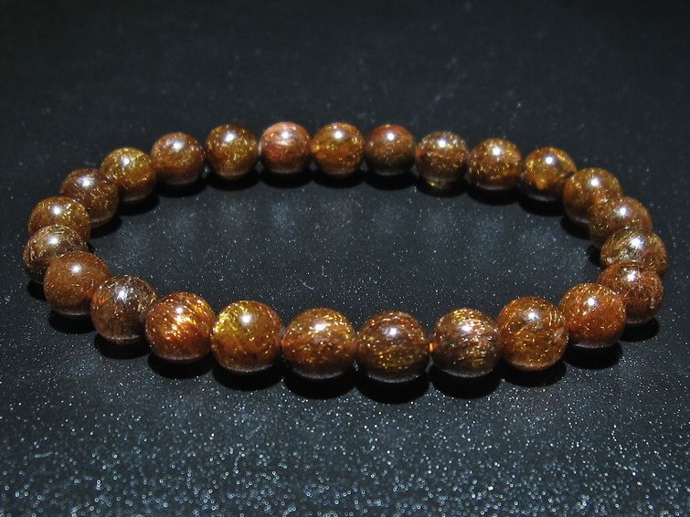 金針ルチル水晶 ブレスレット 8mm [t15-10286] 1枚目