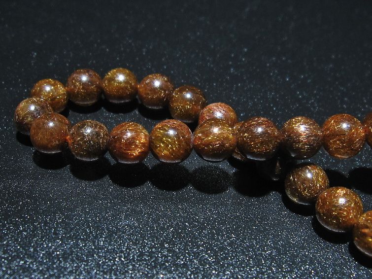 金針ルチル水晶 ブレスレット 8mm [t15-10286] 2枚目