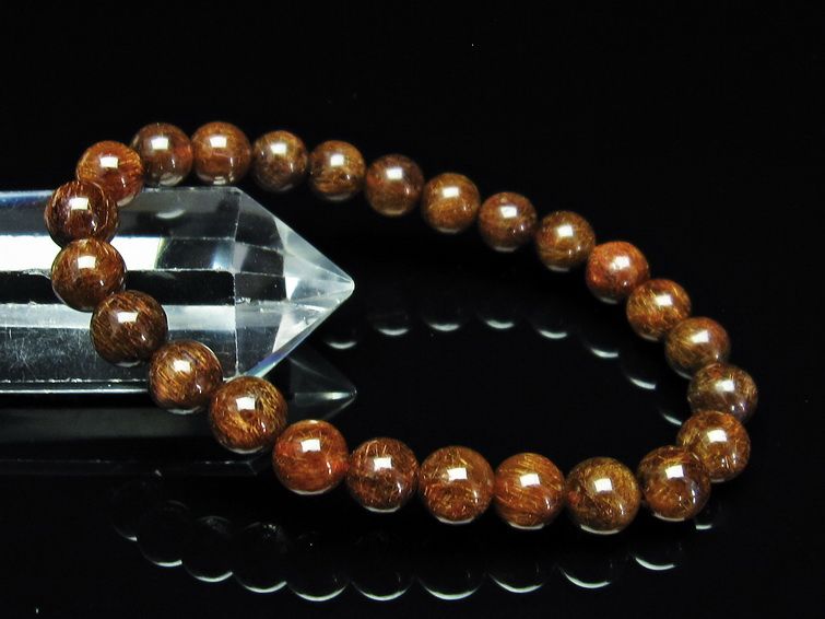 金針ルチル水晶 ブレスレット 8mm [t15-10286] 3枚目