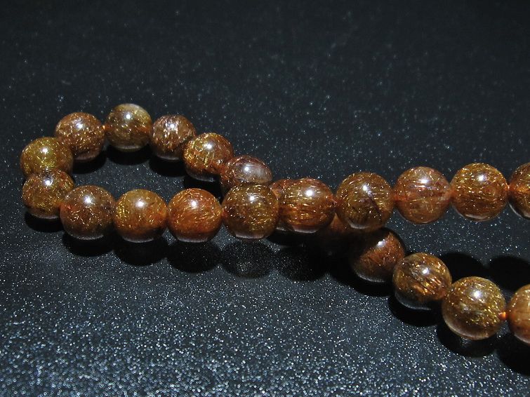 金針ルチル水晶 ブレスレット 9mm [t15-10287] 2枚目