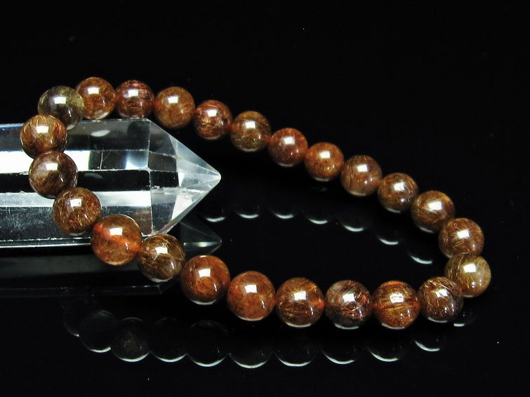 金針ルチル水晶 ブレスレット 9mm [t15-10287] 3枚目