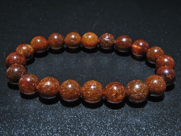 金針ルチル水晶 ブレスレット 10mm [t15-10301] 1枚目