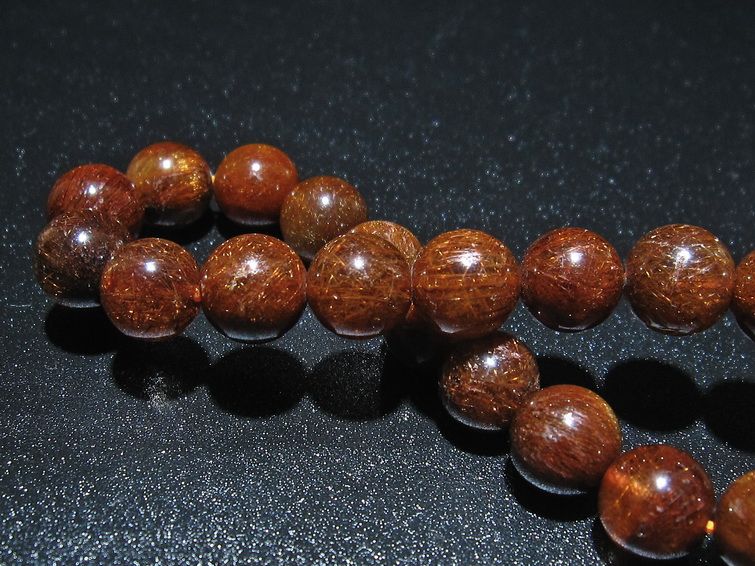 金針ルチル水晶 ブレスレット 10mm [t15-10301] 2枚目