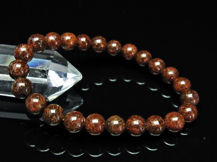 金針ルチル水晶 ブレスレット 9mm [T15-10304] 3枚目