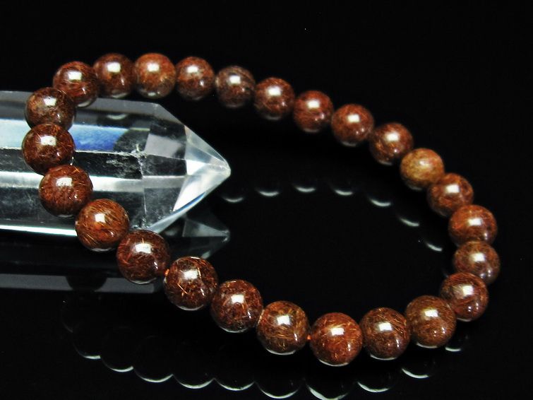 金針ルチル水晶 ブレスレット 8mm [t15-10305] 3枚目