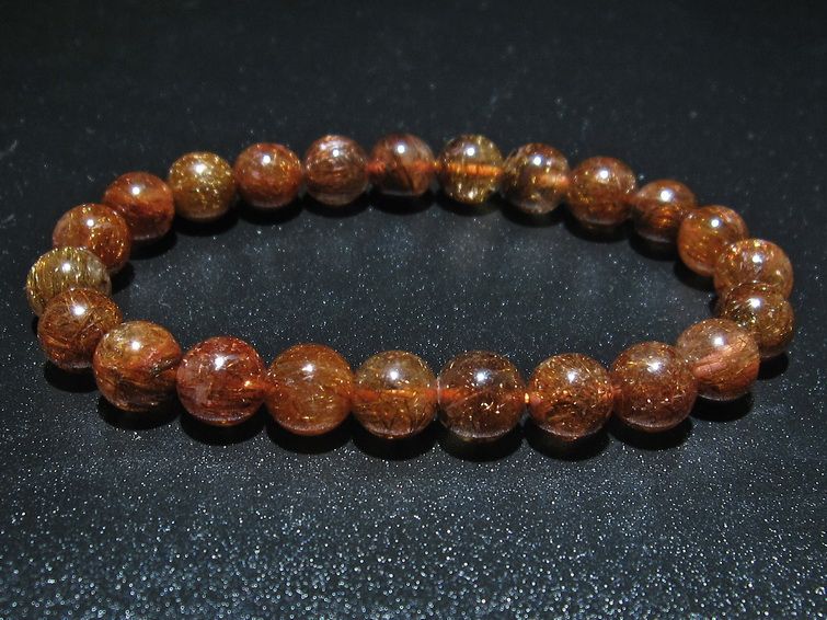 金針ルチル水晶 ブレスレット 9mm [t15-10333] 1枚目