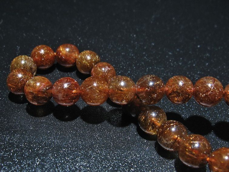 金針ルチル水晶 ブレスレット 9mm [t15-10333] 2枚目