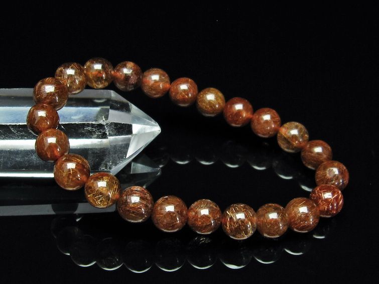 金針ルチル水晶 ブレスレット 9mm [t15-10333] 3枚目