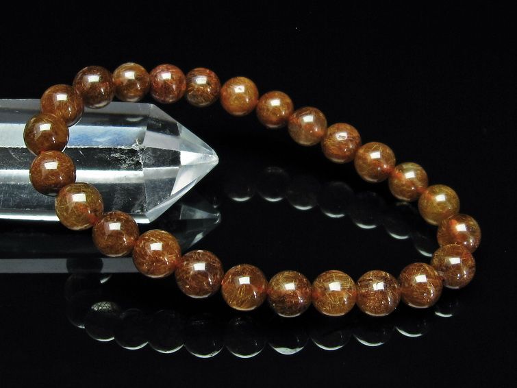 金針ルチル水晶 ブレスレット 8mm [t15-10334] 3枚目